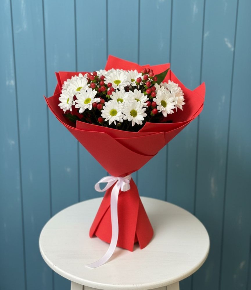 Букет цветов из: Хризантемы в Волховце 