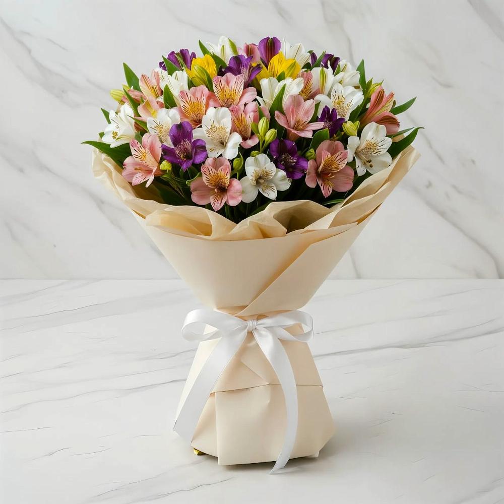 Букет цветов из: Альстромерии в Волховце 