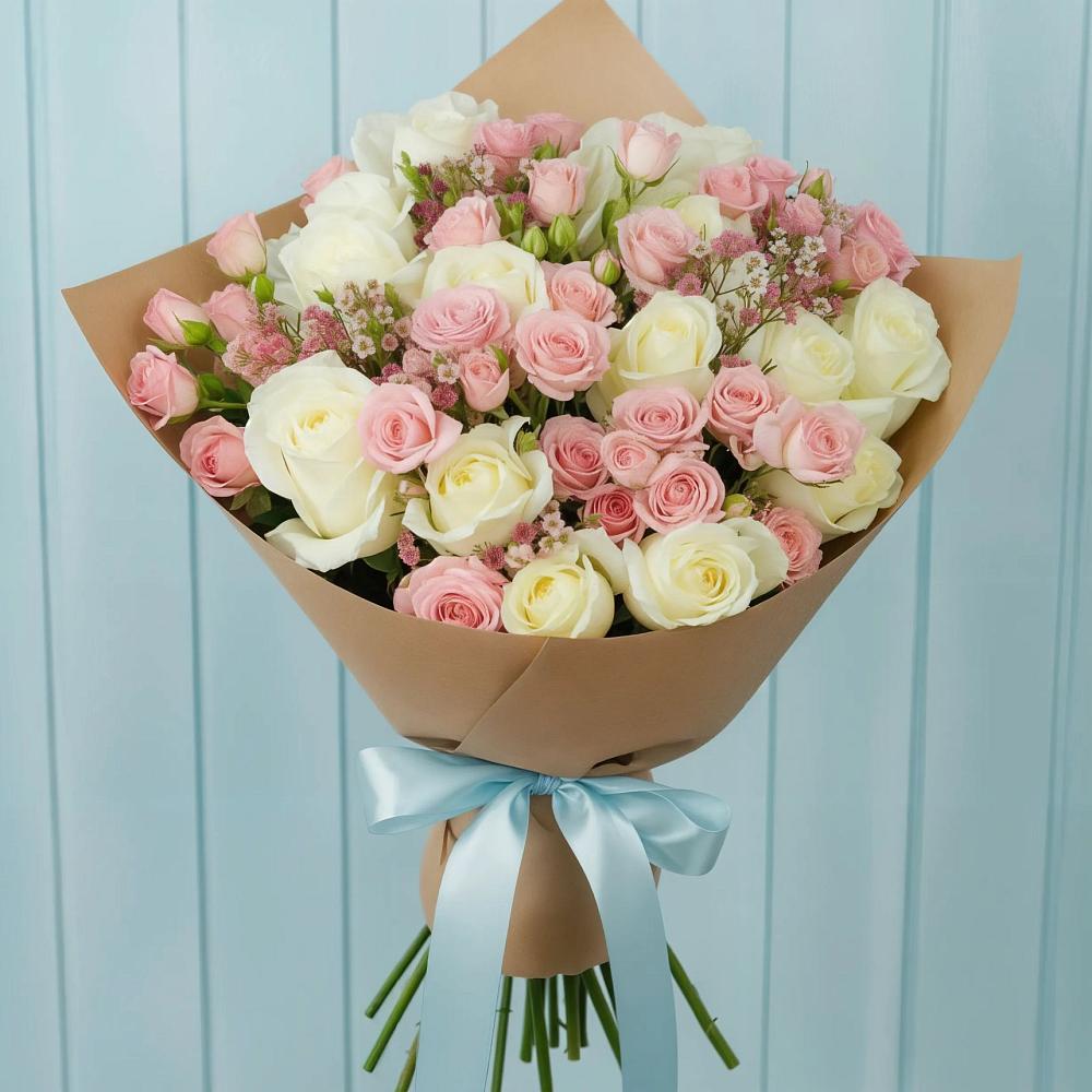 Букет цветов из: Розы в Волховце 