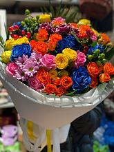 Букет цветов из:  Розы и Хризантемы #REPLACE_PRED# Волховце 