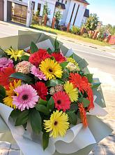 Букет цветов из:  Герберы #REPLACE_PRED# Волховце 