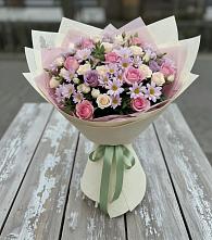 Букет цветов из:  Розы и Хризантемы #REPLACE_PRED# Волховце 