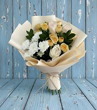 Букет цветов из:  Розы и Хризантемы в Волховце 
