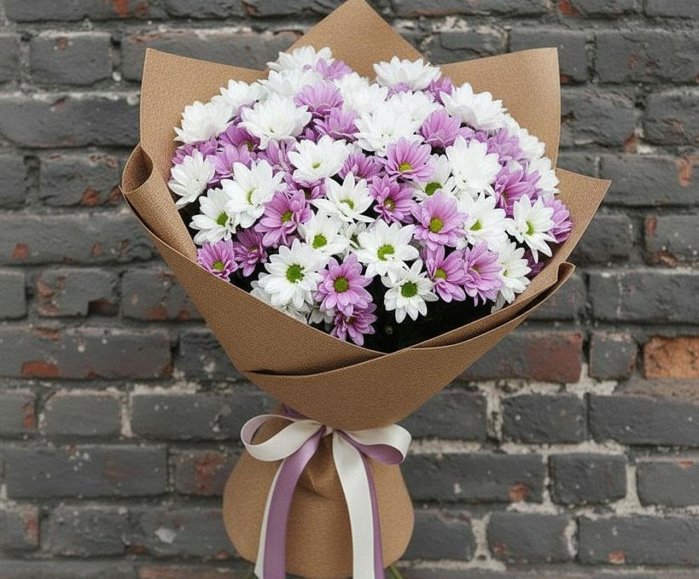 Букет цветов из: Хризантемы в Волховце 