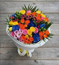 Букет цветов из:  Розы и Хризантемы в Волховце 