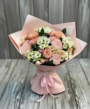 Букет цветов из:  Гвоздики, Розы и Хризантемы в Волховце 