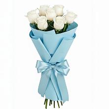 Букет 7 белых роз Проуд #REPLACE_PRED# Волховце 