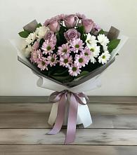 Букет цветов из:  Хризантемы и Розы в Волховце 