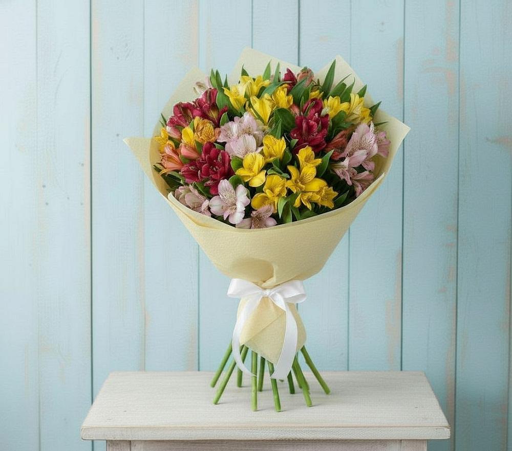 Букет цветов из: Альстромерии в Волховце 
