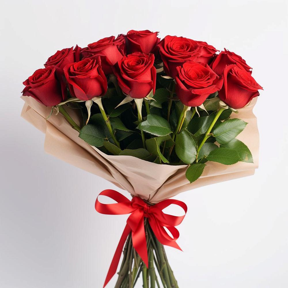 Букет 11 Красных роз Эдлесс Лав в Волховце 